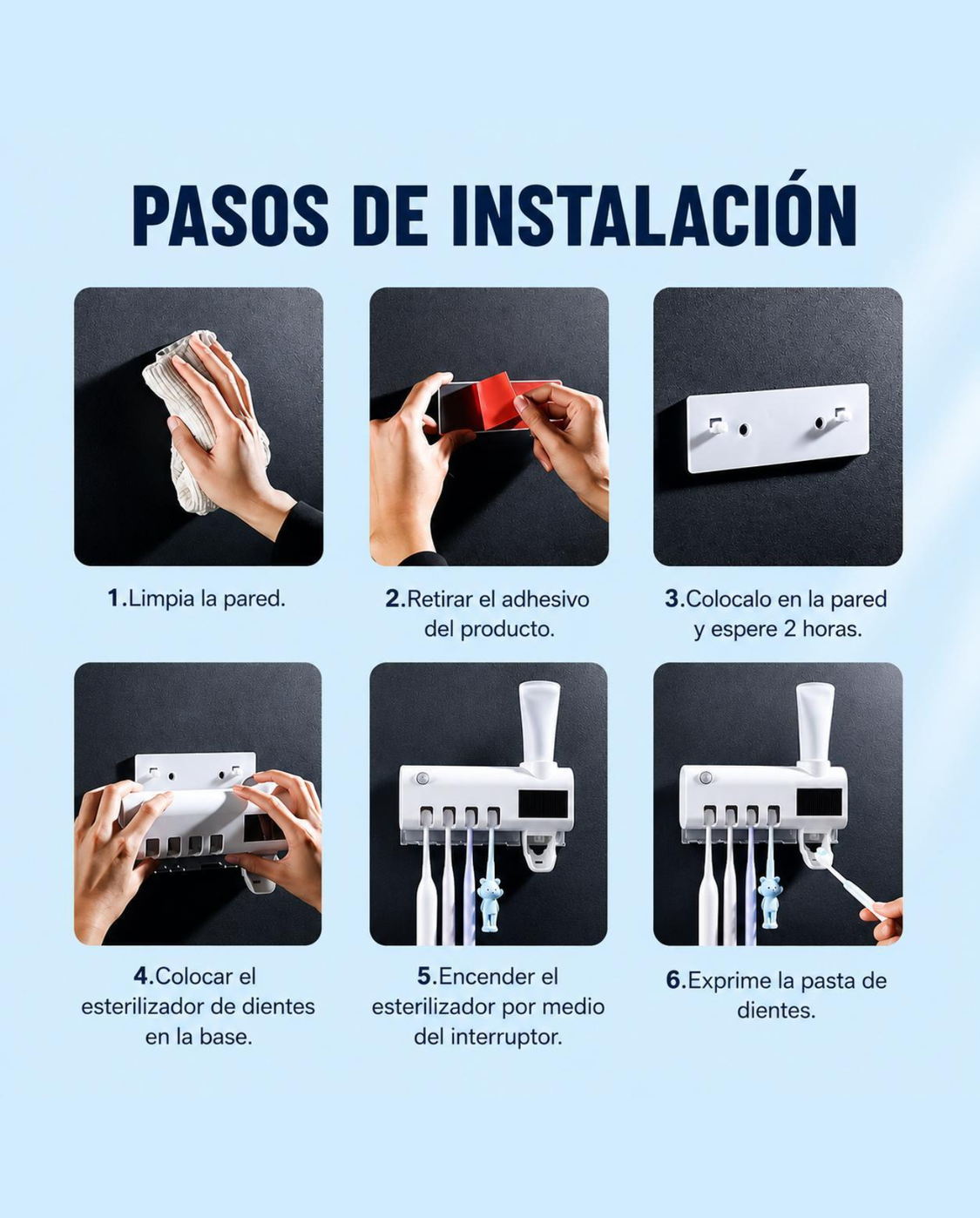 Esterilizador para cepillos de dientes
